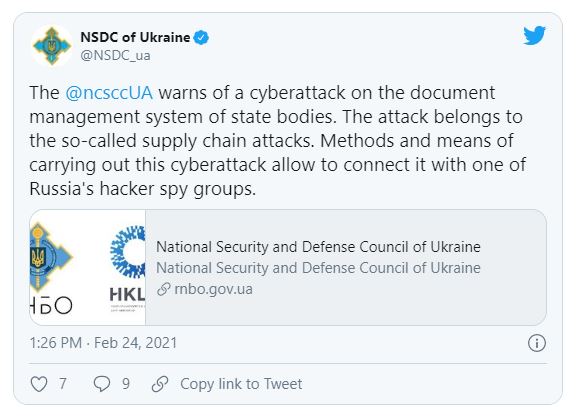 Russian Hackers Connected with Attacks that Targets Ukrainian Government!