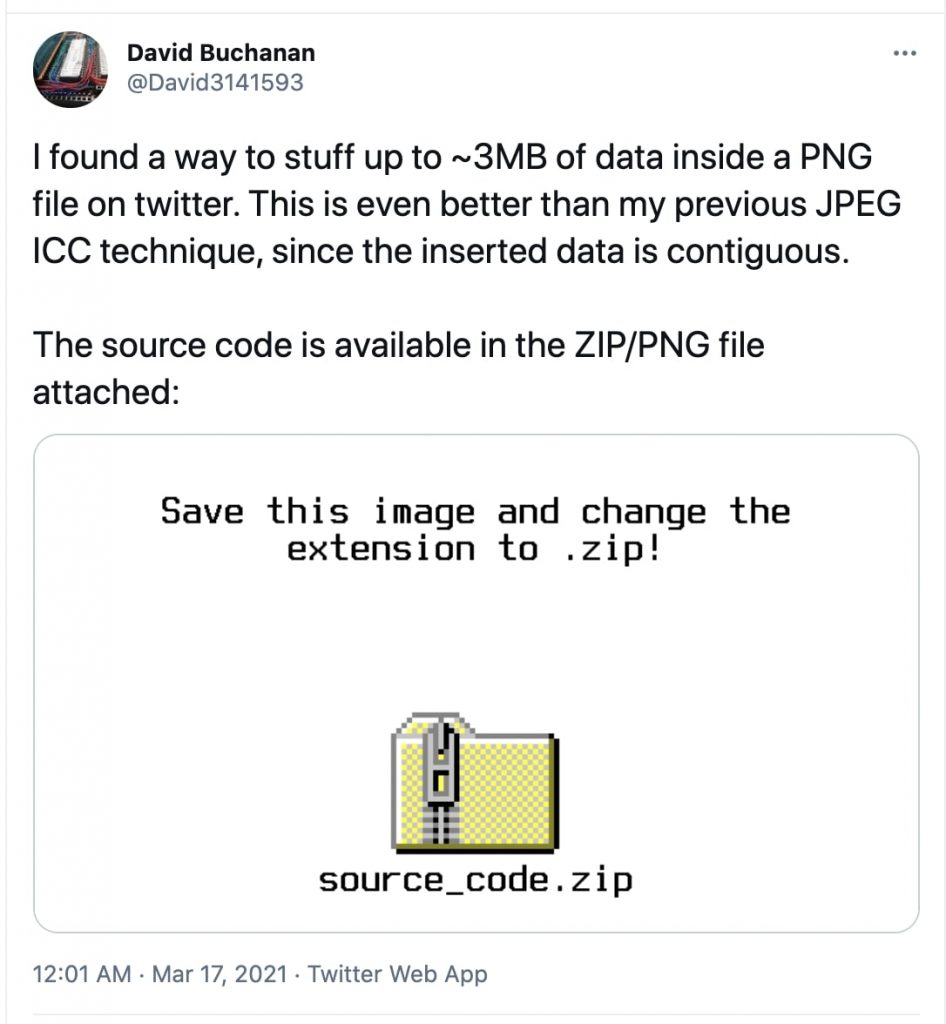 How Twitter Images can be Misused While Hiding MP3, ZIP Files?