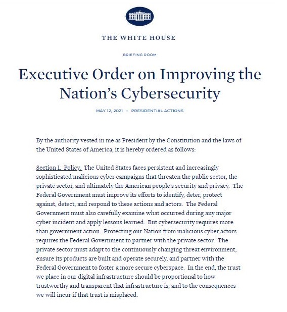 United States Issued Executive Order to Increase the Cybersecurity Defense!
