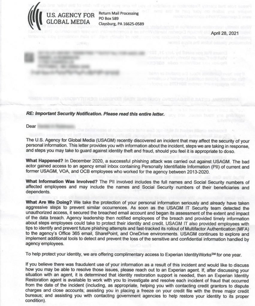 United States Agency Suffered from Global Media Data Breach by Phishing Attack!
