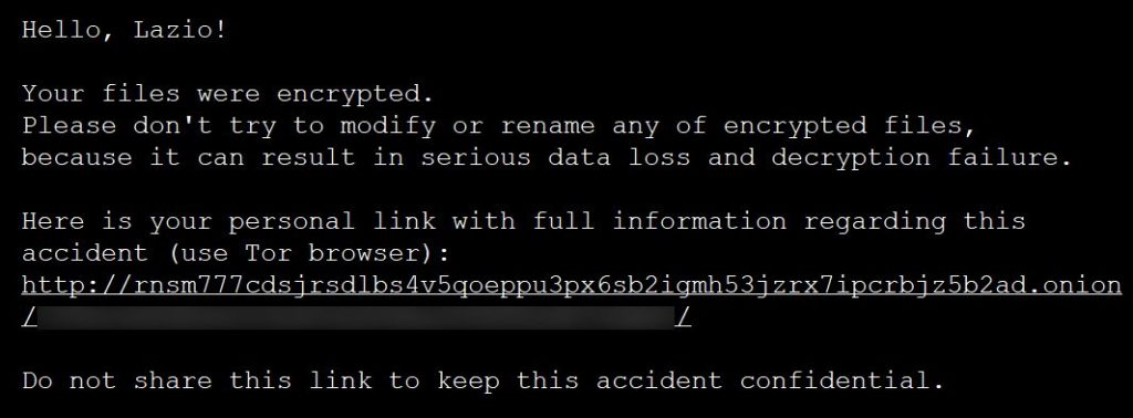 Covid-19-Site-of-Italys-Lazio-region-was-hit-by-Ransomware-Attack-image1