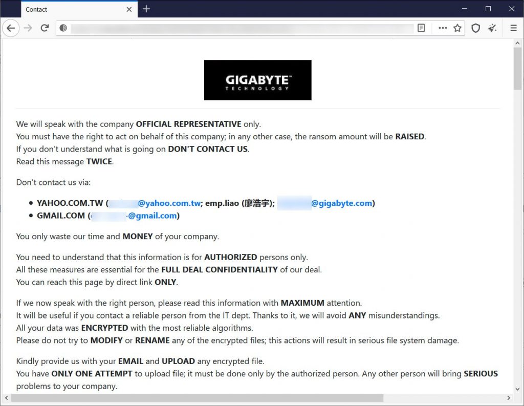 RansomEXX-ransomware-Hit-Computer-Hardware-Giant-GIGABYTE-this-time-image2