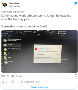 How does this Advance Windows Security Updates Break Network Printing ...